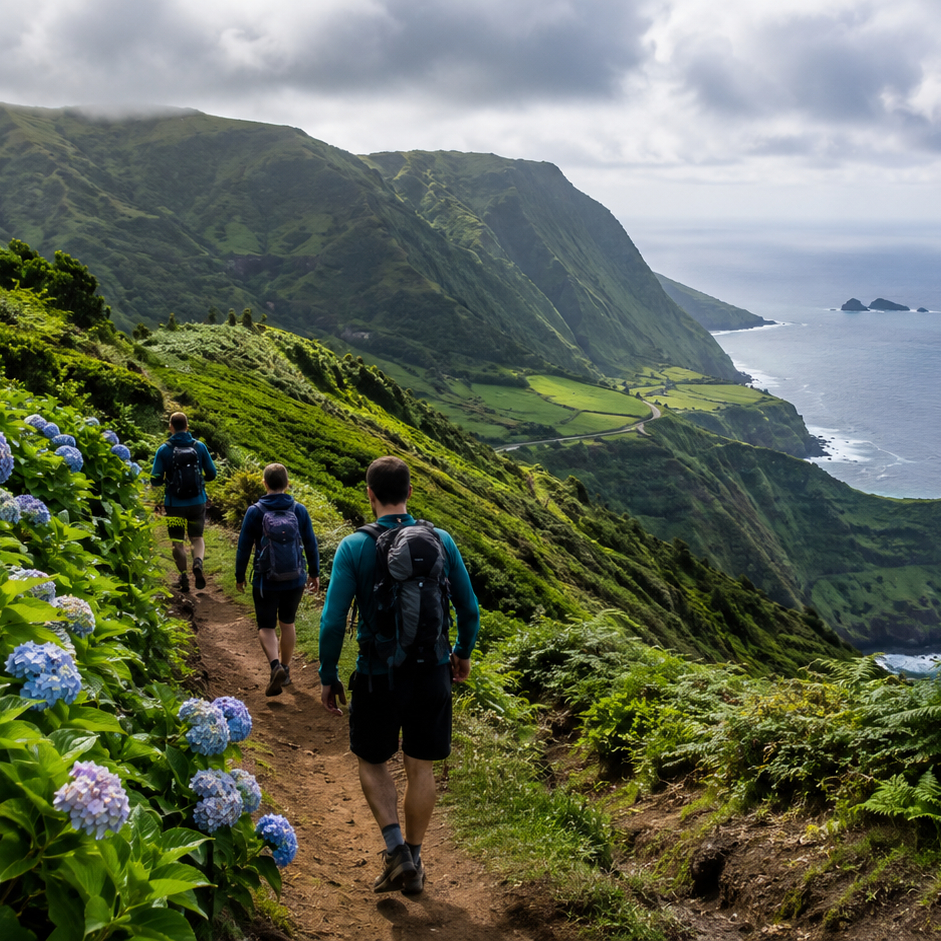 hiking in azores