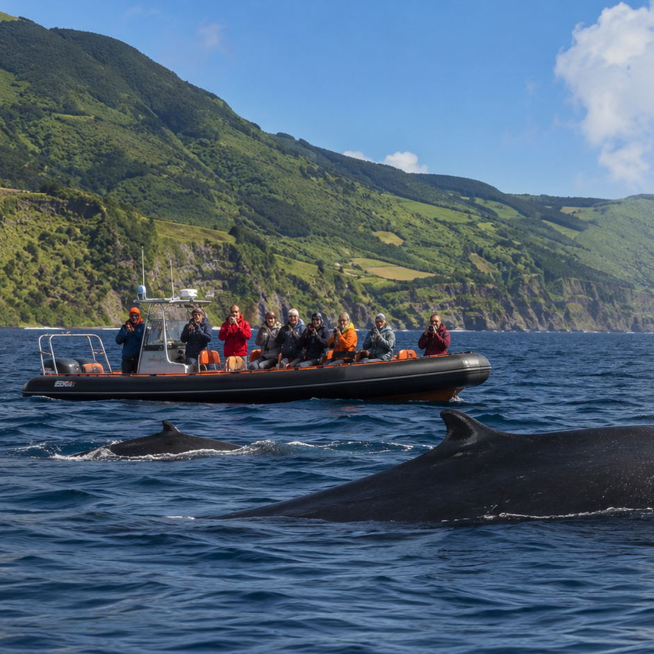 whale watching in azores